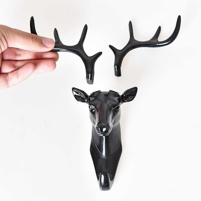 Gantungan Dinding Model Antlers Head - YQX003-2018 - Black