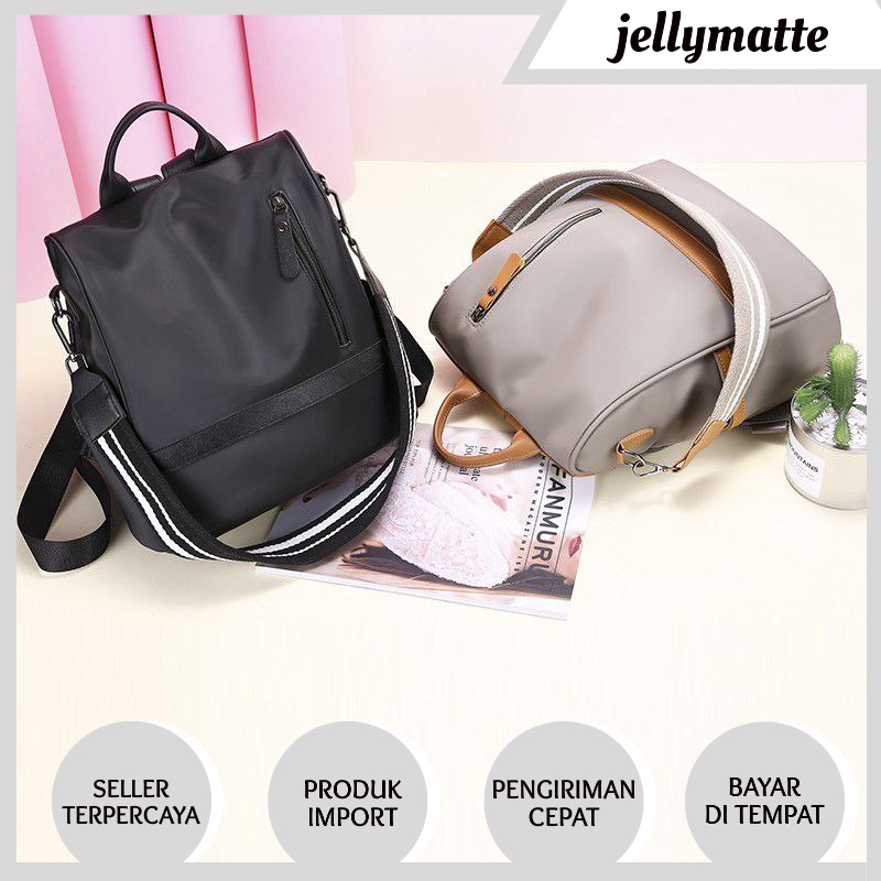 Tas Ransel Multifungsi Wanita Backpack Punggung Bisa Selempang IMPORT FASHION 312