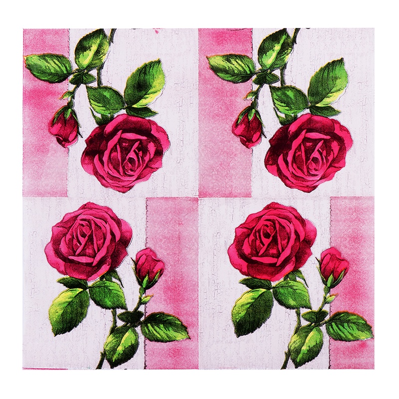 20pcs Rose Flower Tissue Paper Decoupage Napkin Party