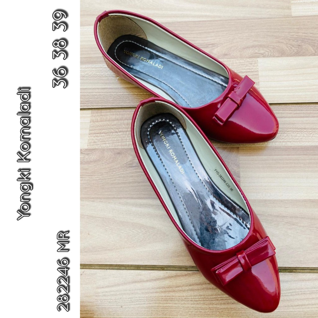 flatshoes yongki pitra merah promo