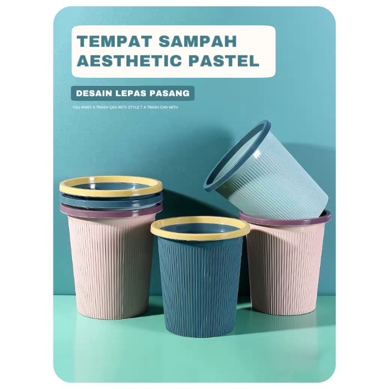 TONG SAMPAH PORTABLE DENGAN TEMPAT KANTONG PLASTIK SAMPAH REFIL UKURAN 25x28x18CM