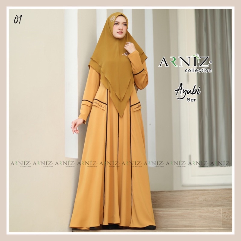 Ayubi Set Syari Original by Arniz Collection