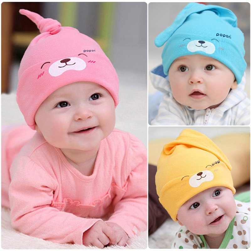 Topi Kupluk Bayi 0-24 bulan- Peci Bayi M029