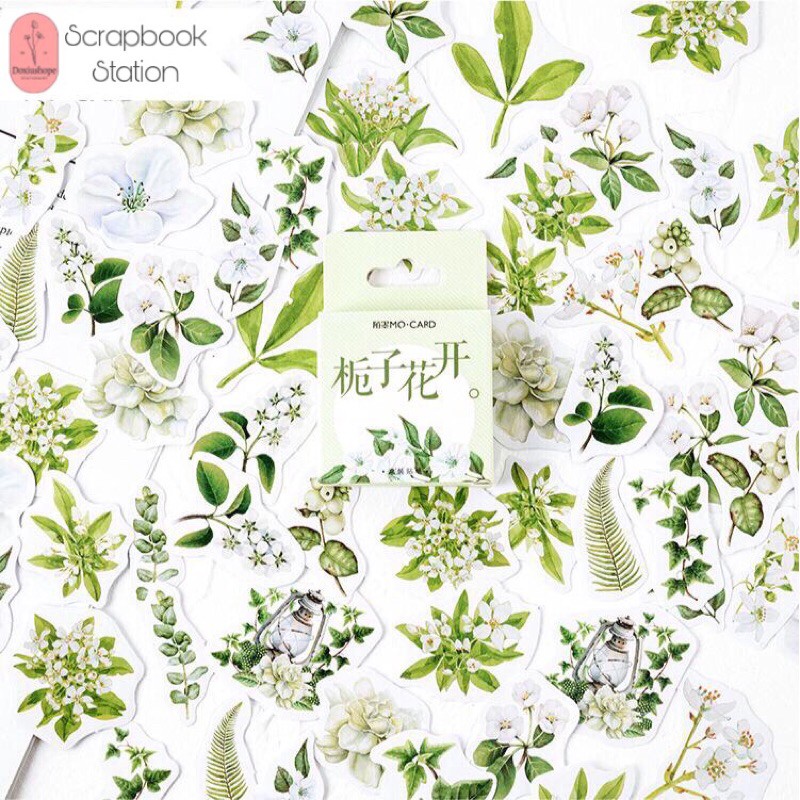 

Sticker leaf&flower tumblr/Scrapbook/DIY/Bujo 45pcs