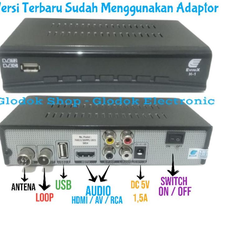 Bagus Dipakai.. PENGGANTI RECEIVER SKYBOX H1 NEW DVB-T2 SET TOP BOX EVINIX H1 DVB-T2 EVINIX H-1