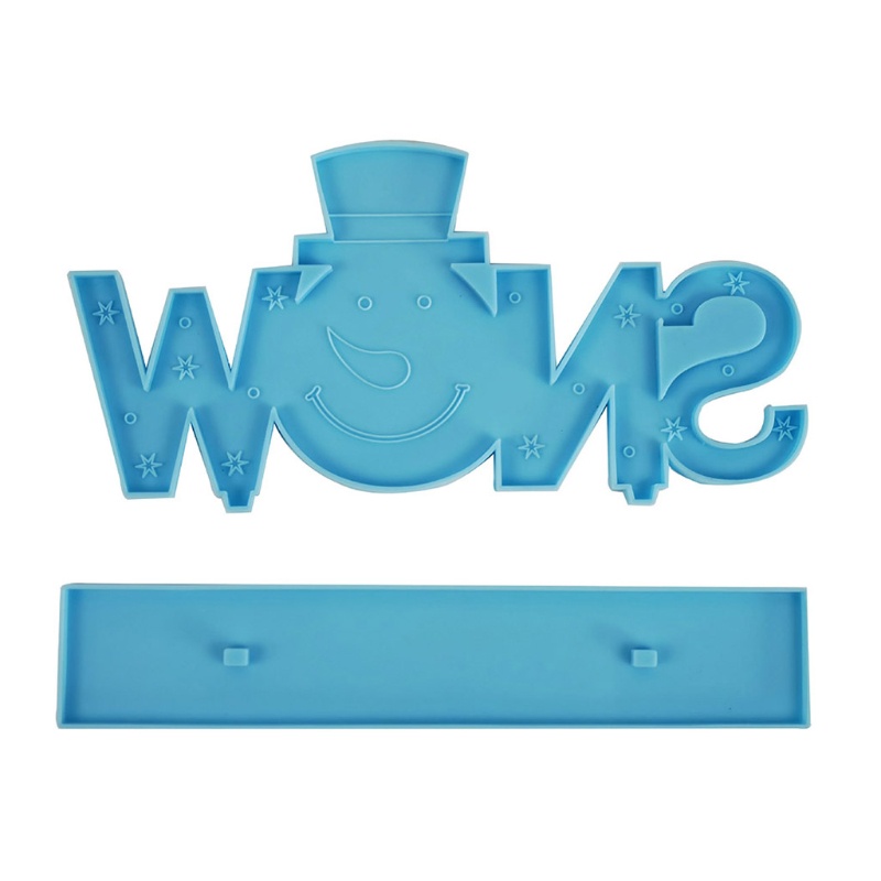 1 Set Cetakan Resin Epoksi Handmade Bahan Silikon Untuk Dekorasi Natal