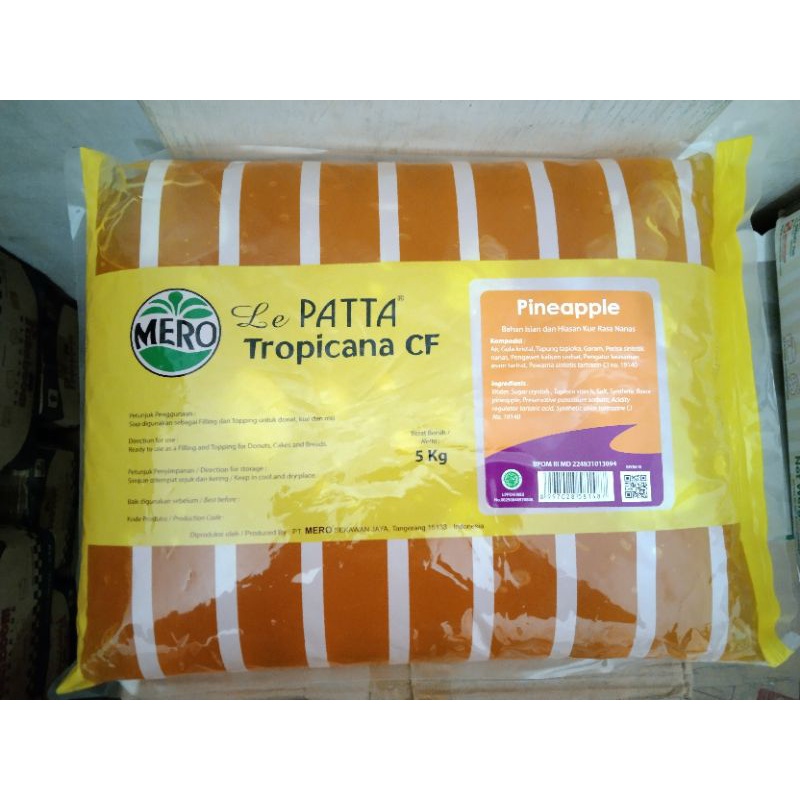 

Lepata Selai Jelly Nanas Le Patta Tropicana CF 5 kg Lepatta Pineapple Mero