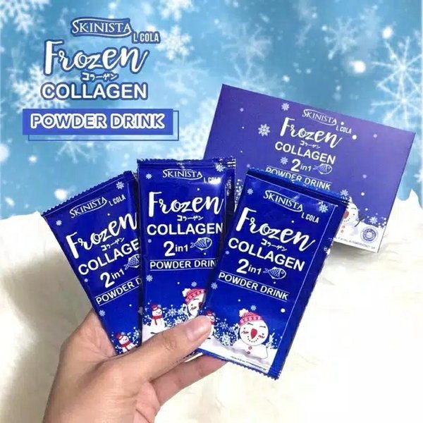 [ORIGINAL] 1 PCS MINUMAN BUBUK PEMUTIH KULIT CEPAT FROZEN COLLAGEN HALAL DAN BPOM HASIL MAKSIMAL INS