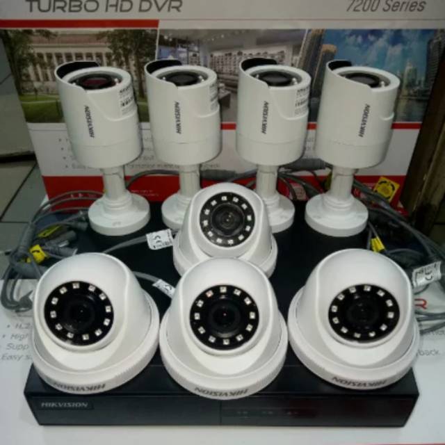 PAKET KAMERA CCTV HIKVISION 8 CAMERA 2MP 1080P FULL HD 8 CHANNEL