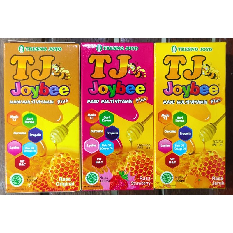 Madu TJ Joybee 100 ML  / Madu Anak-anak / Menambah Nafsu Makan / Tumbuh Kembang / Strawberry