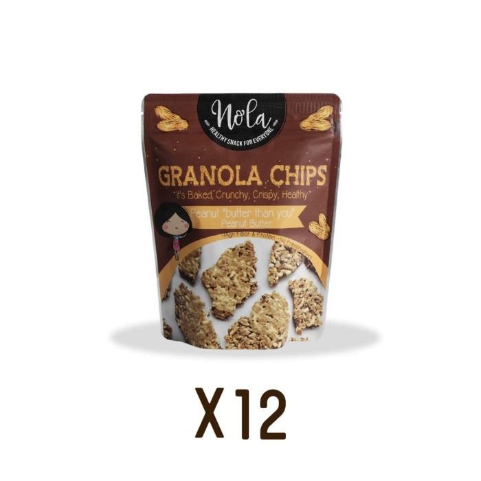 

Jual Paket Nola Granola Chips Peanut Butter 1 Box Isi 12 Pcs