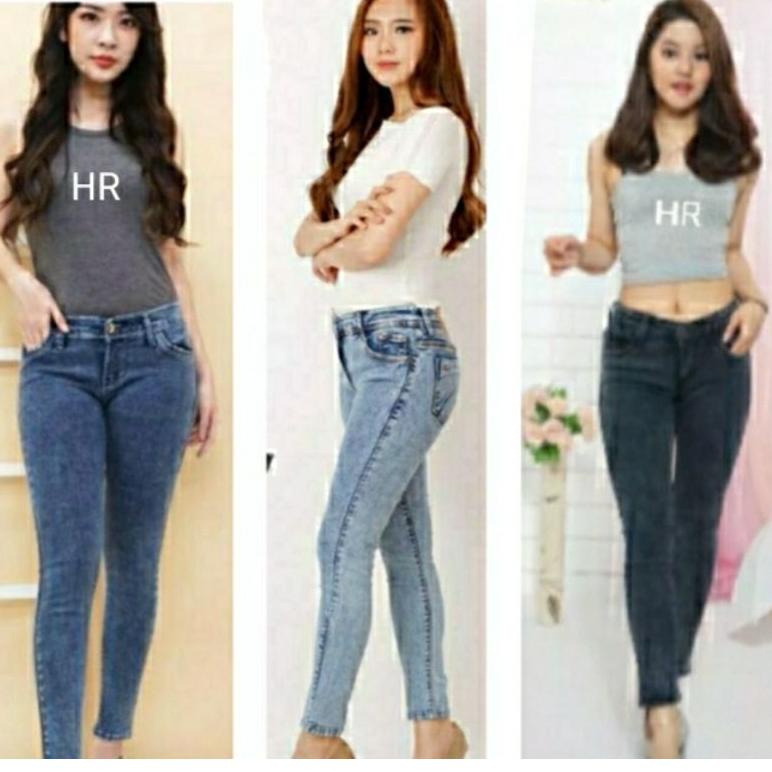 SGR.19My22ј– NEW PRADA CELANA JEANS PANJANG WANITA SKINNY BIG SIZE JUMBO CEWEK SNOW