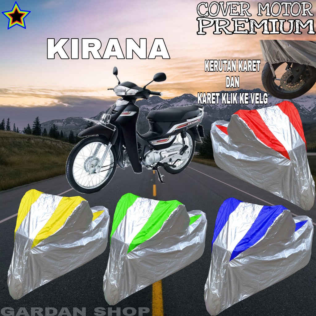Sarung Motor KIRANA Silver KOMBINASI Body Cover Kirana PREMIUM