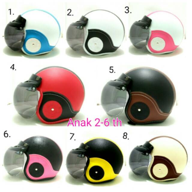 [RESTOCK] Helm Bogo Anak 2-8th Pororo Kulit Klasik + Kaca Bogo USA