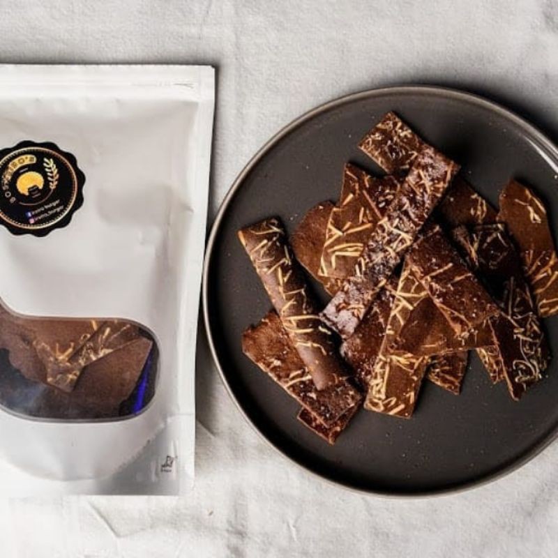 

Keripik Brownis Kering - varian Coklat Keju | BOS KRIBO'S