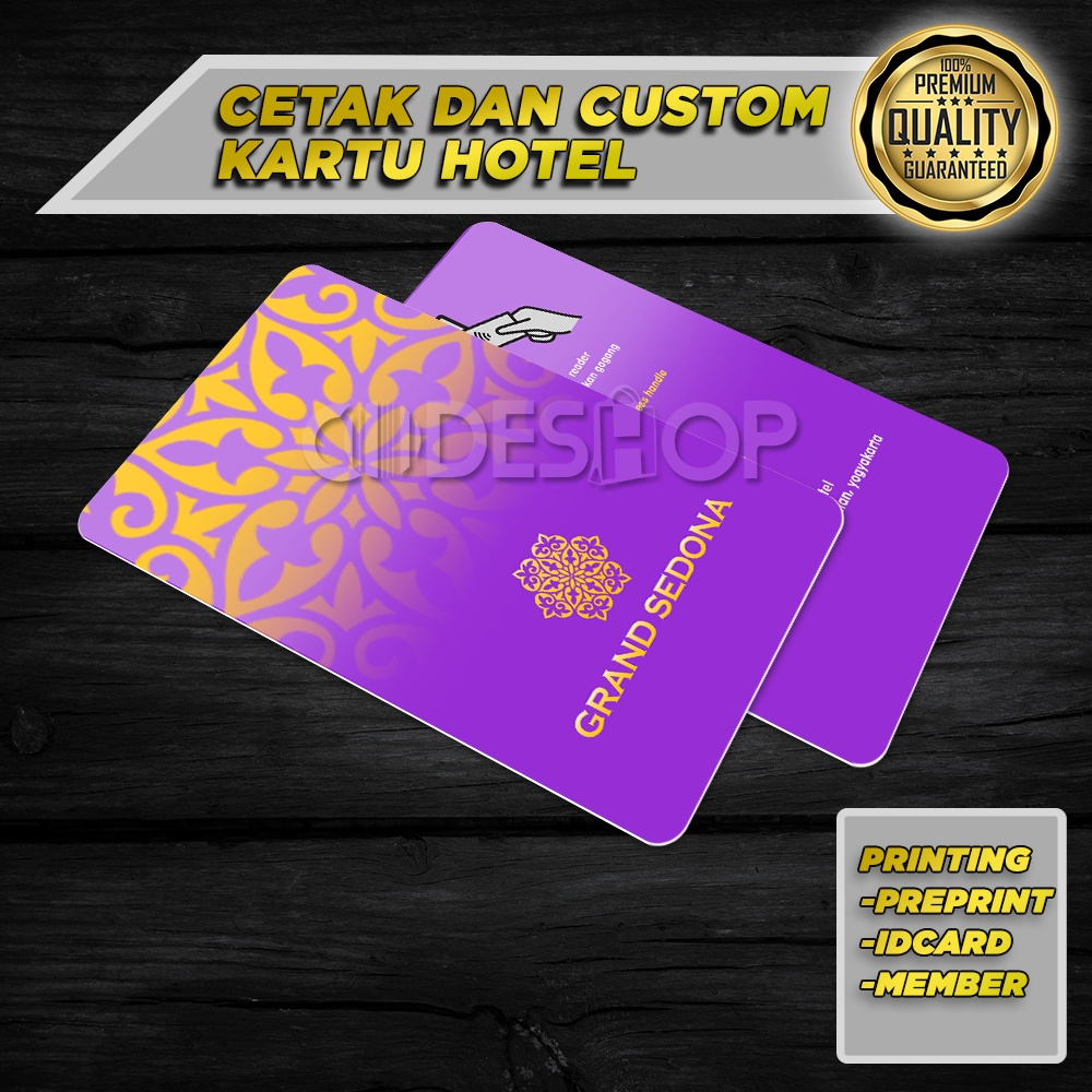 

CETAK KARTU PRE-PRINTED CUSTOM PVC RFID MIFARE MEMBER HOTEL