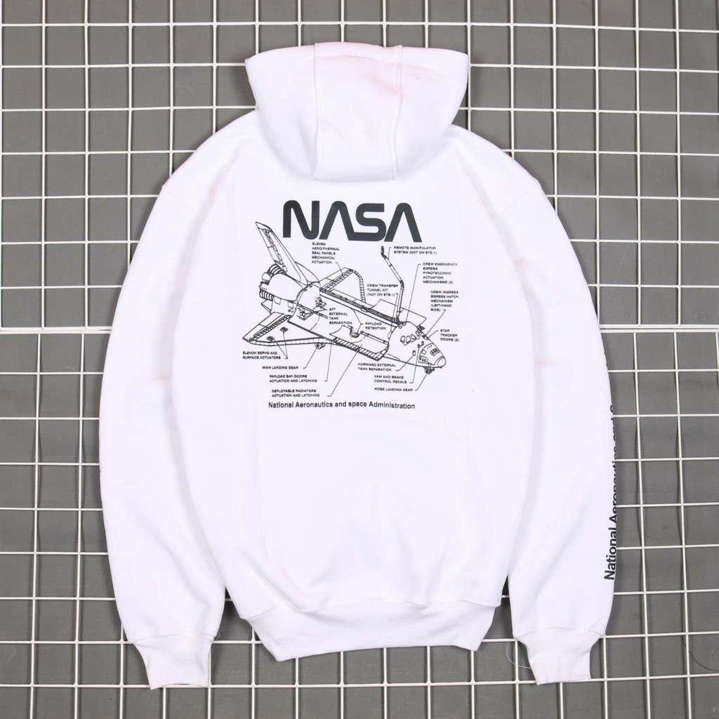 Jaket Hoodie H AND M NASA HAND LIST – Edition Trendy Casual Unisex Good Brand Quality Stylish