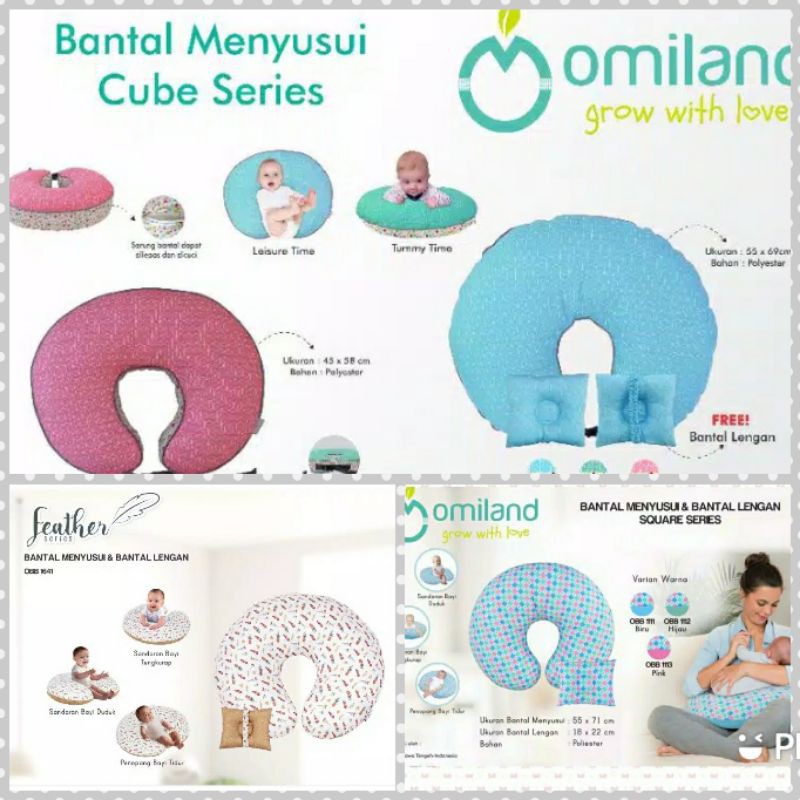 Omiland bantal menyusuin + free bantal peang tangan