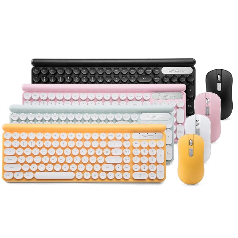 Goojodoq 2.4g Wireless Keyboard Mouse Set