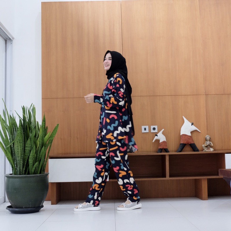 PAJAMAS ANAK DAN IBU COUPLE SETELAN BAJU COUPLE IBU DAN ANAK PEREMPUAN