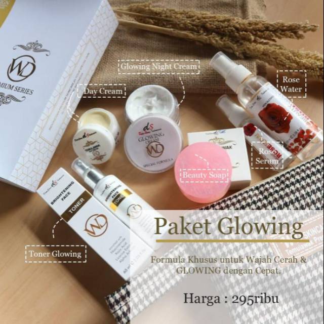 Cream wd temulawak paket glowing