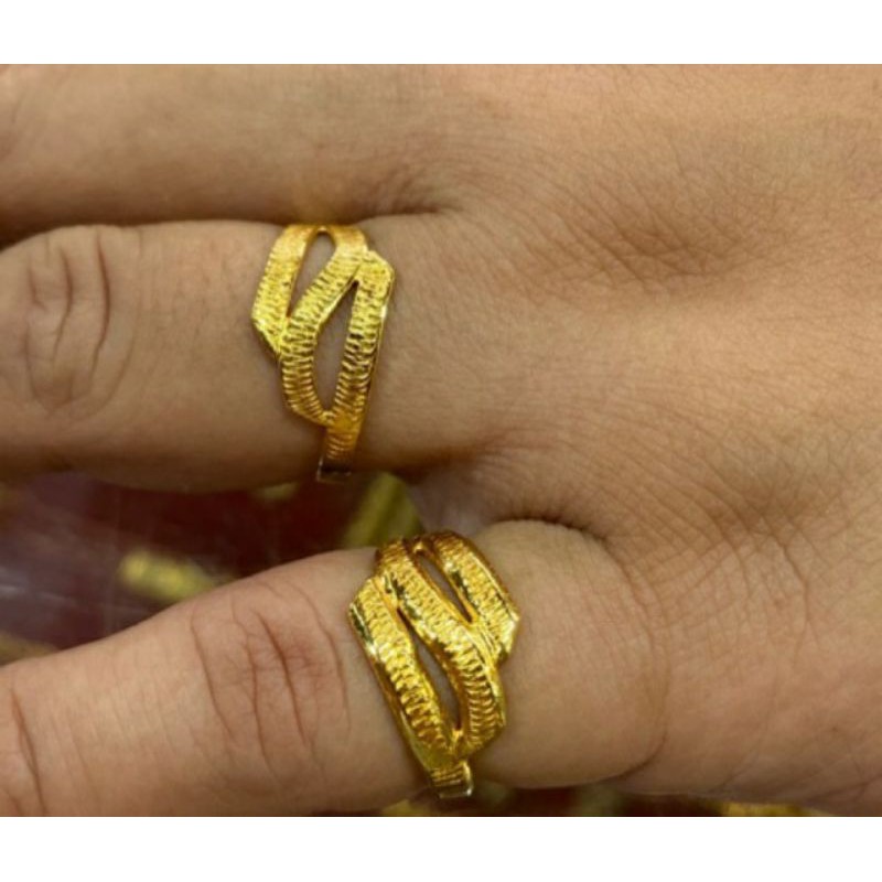 Cincin Mas London LM 24K. Kadar 99,99%. 5 - 7 gram.