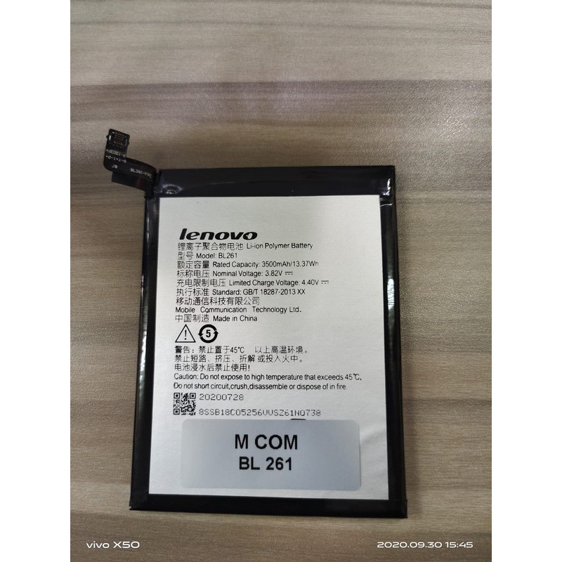 Battery Batre Baterai Double Power Mcom Lenovo Vibe K5 Note A7020 BL261