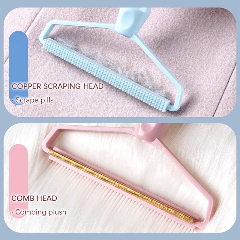 Alat Pembersih Serat Kain Manual Portabel Bahan Plastik Untuk Sweater Mantel Wol Pakaian