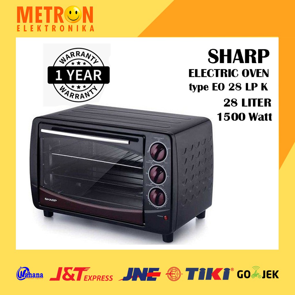 SHARP EO 28 LP K / ELECTRIC OVEN 1500 W 28 LTR / EO28LPK