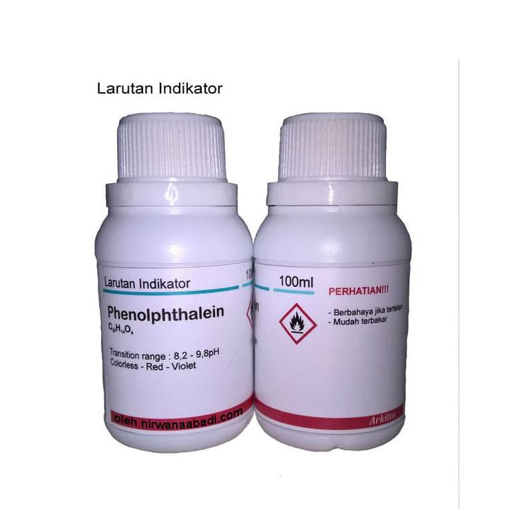 Larutan Indikator Fenolftalein 100ml | Phenolphthalein Indicator