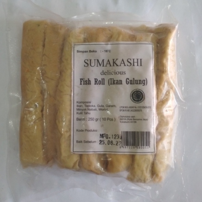 

SUMAKASHI FISH ROLL 250g ISI 10