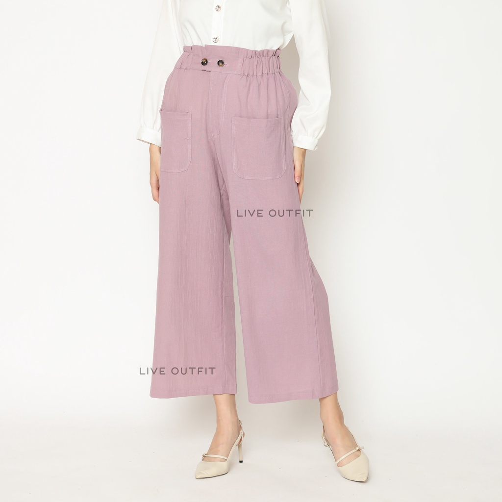 Live Outfit - Celana Panjang Wanita Highwaist