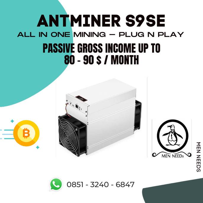 EKSLUSIF Bitmain Antminer S9SE SE Asic Miner BTC Miner High Profit Mesin Miner PROMO 2151