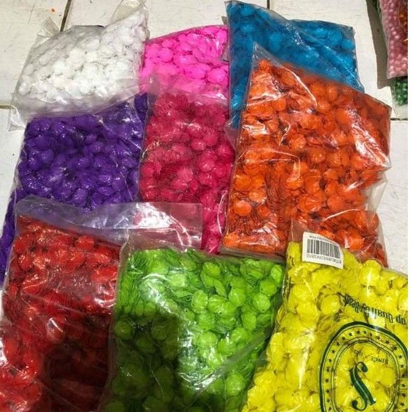 bahan bunga akrilik kerang metalik 1pon