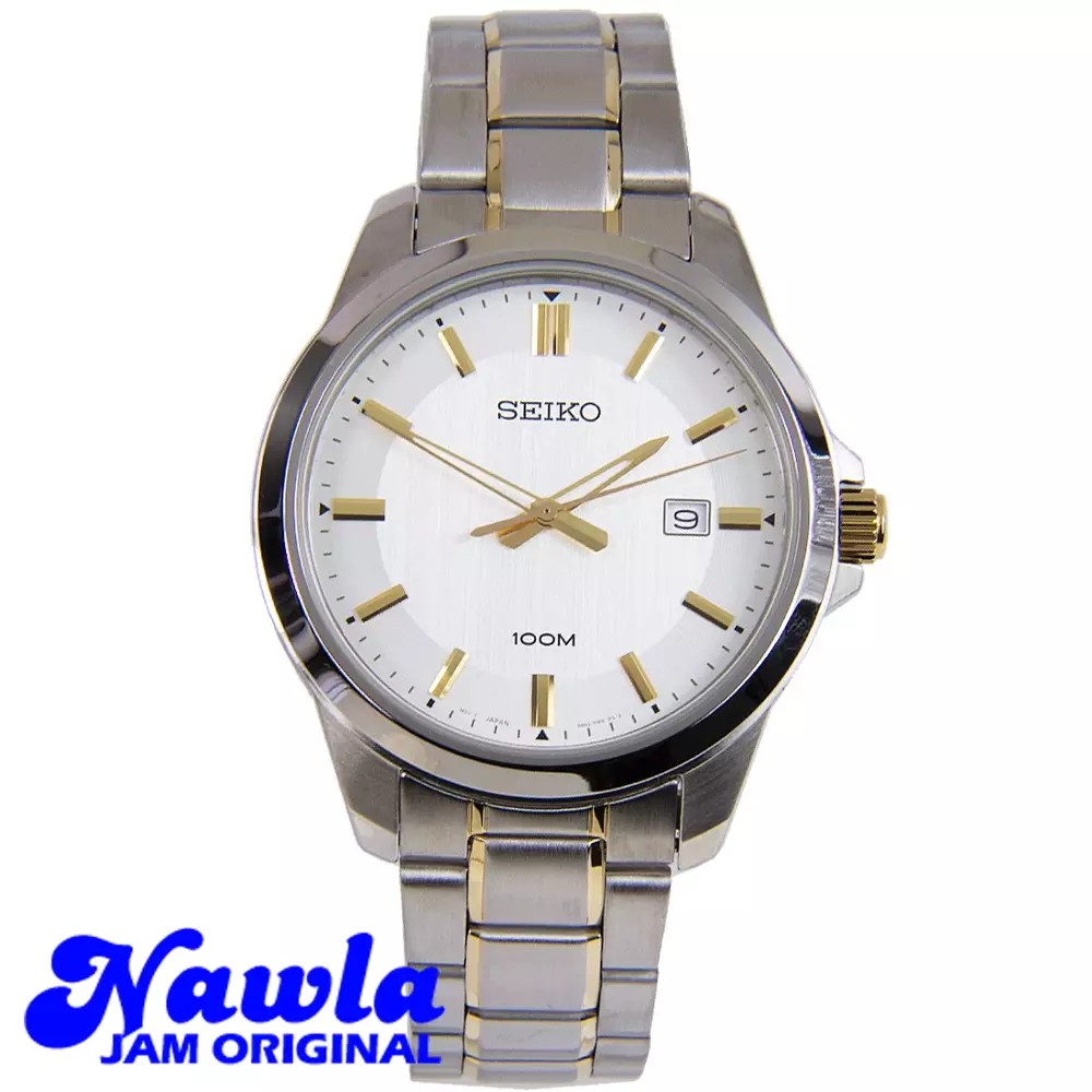 Seiko Classic SUR247P1 Quartz Two Tone - Jam Tangan Pria SUR247