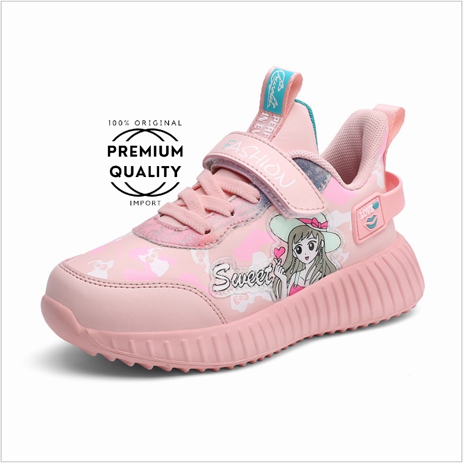 Minipetite Sepatu Sneakers Sport Anak Perempuan 2 3 4 5 tahun SH21100