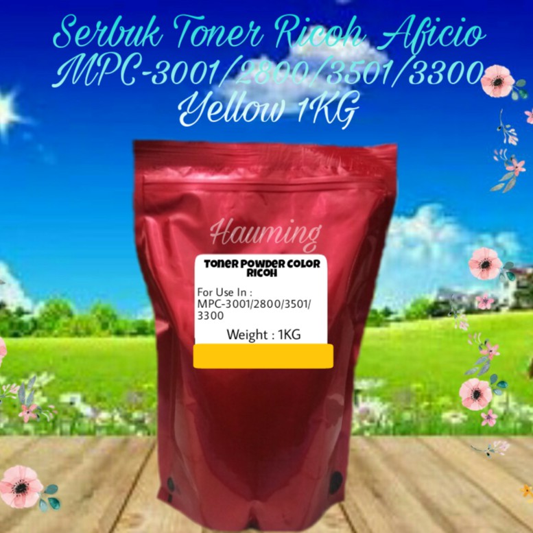 Serbuk Toner Ricoh MP C3001 C2800 C3501 C3300 C-3300 3001 3501 MPC3001 MPC2800 MPC3501 Yellow 1kg