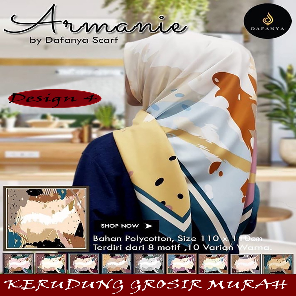 armanie dafanya segiempat satin jilbab armanie jilbab dafanya series