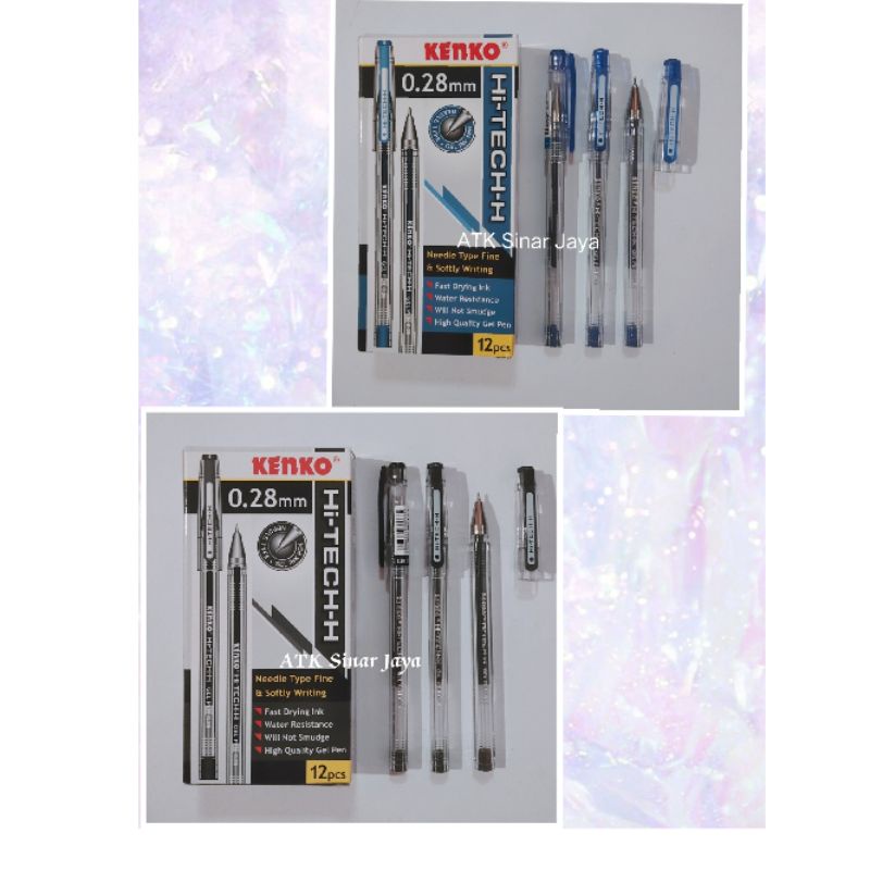 

Pulpen Kenko Hitech - biru hitam 0,28mm