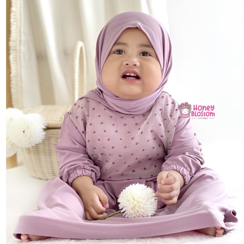 HONEYBLOSSOM gamis bayi cantik / gamis bayi perempuan 6 12 bulan alesha series