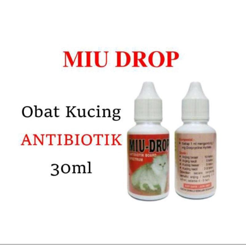 MIU Drop Obat Antibiotik Untuk Kucing