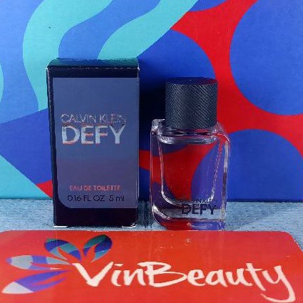 Miniatur Parfum OriginaL Calvin Klein Defy EDT 5 ml For Men Murah