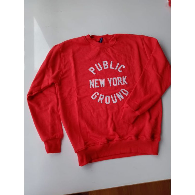 HOODIE/SWEATER PRIA & WANITA PUBLIC NEW YORK GROUND