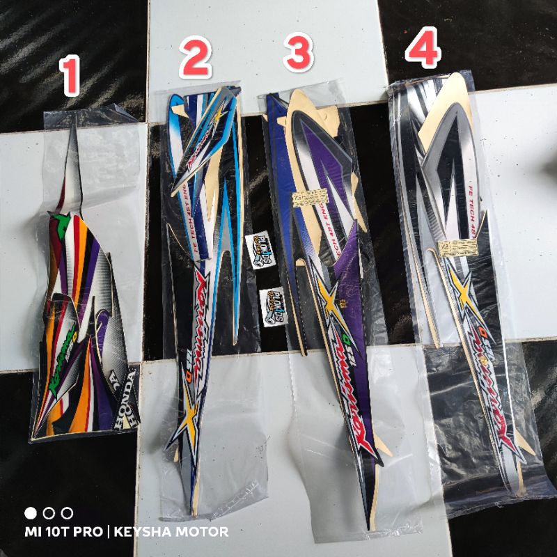 STRIPING HONDA KARISMA LIST BODY  KARISMA X KARISMA