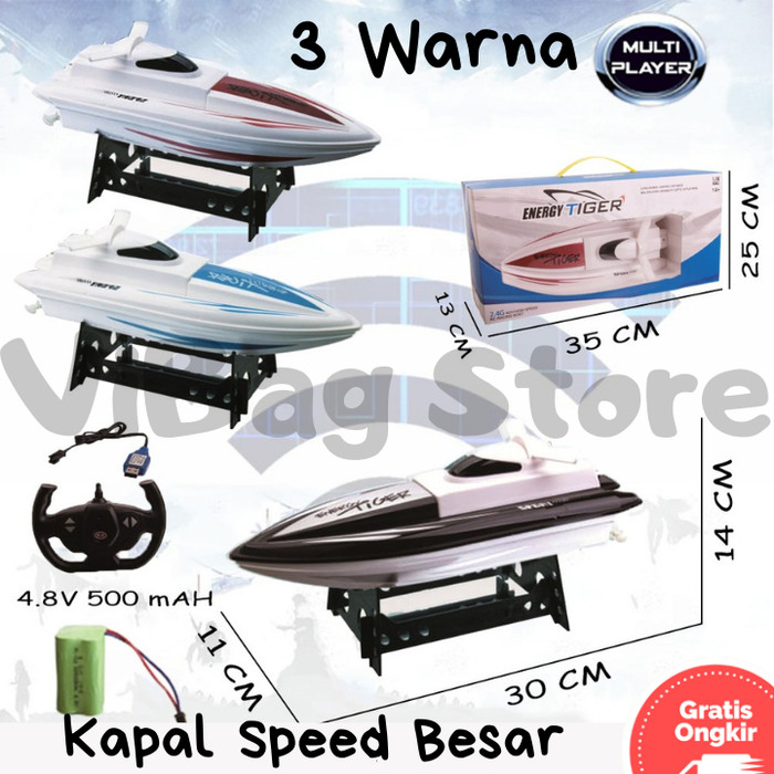 RC Perahu Kapal Laut Pesiar Speed Boat Mainan Anak Mobil Remote Control Remot Kontrol RDR1077