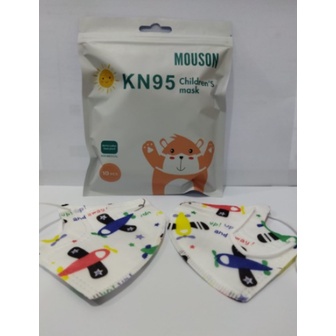 Masker Anak Kn95 Mouson Isi 10 Pcs Murah