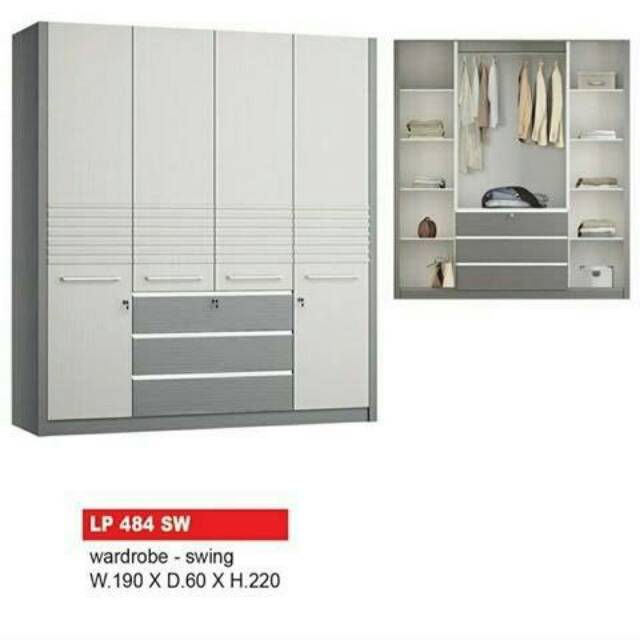 Lemari Pakaian Siantano LP 484 SW