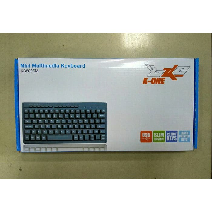 KEYBOARD MINI MULTIMEDIA k-one usb