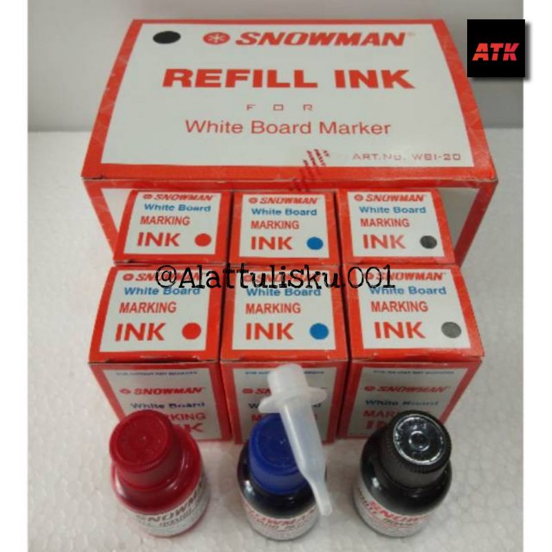 

TINTA SPIDOL WHITEBOARD SNWOMAN / SNOWMAN WHITE BOARD MARKING INK / REFFIL