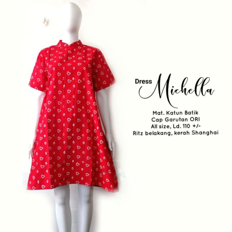 Drees Batik Jumputan Michella | Dress Imlek